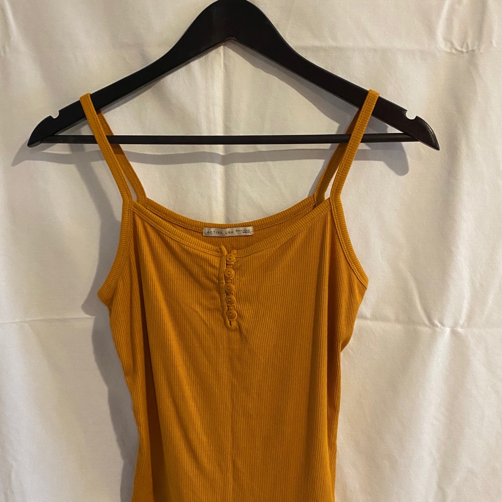 Mustard yellow tank top